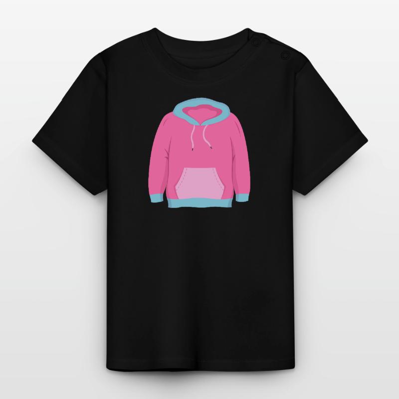 Pinker Pulli Pullover Baby Bio-T-Shirt mit Rundhals