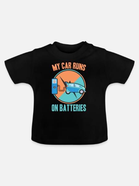 Nachhaltigkeit - Baby Bio-T-Shirt mit Rundhals - Schwarz