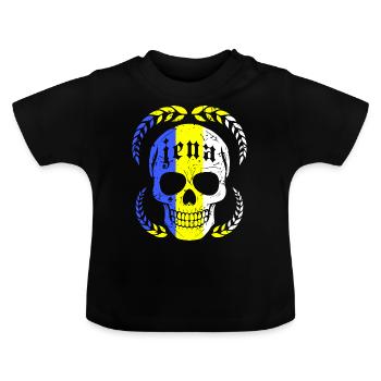 Jena Skull Vintage - T-shirt bio col rond Bébé - noir - Devant