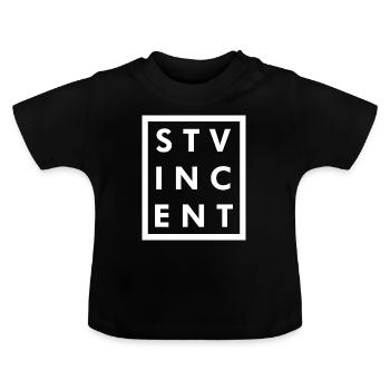 Saint-Vincent - Kingstown - Caraïbes - Antilles - T-shirt bio col rond Bébé - noir - Devant