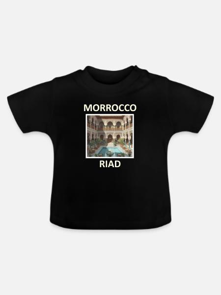 RIAD 2 - Baby Bio-T-Shirt mit Rundhals - Schwarz
