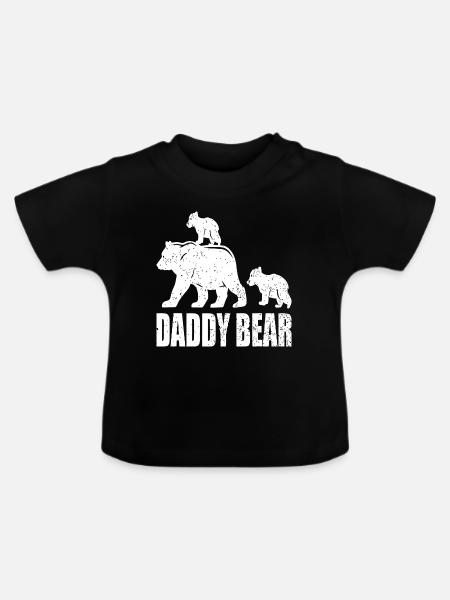 DADDY BEAR - Baby Bio-T-Shirt mit Rundhals - Schwarz