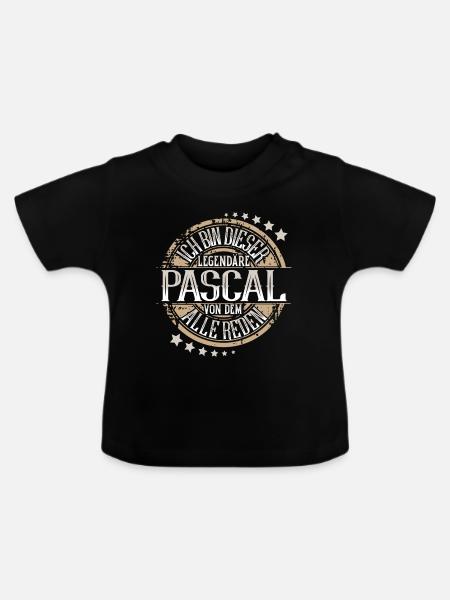 Pascal - Baby Bio-T-Shirt mit Rundhals - Schwarz