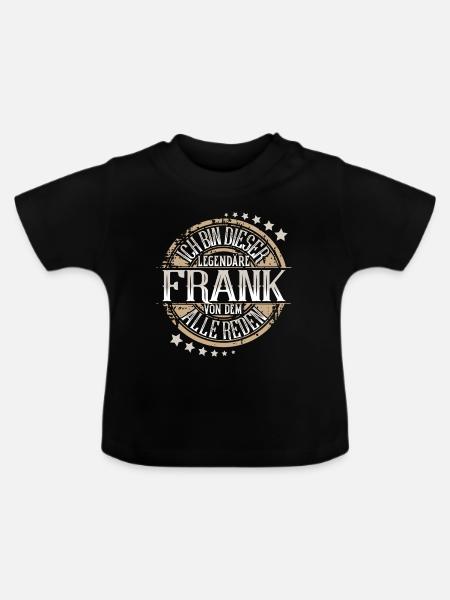 Frank - Baby Bio-T-Shirt mit Rundhals - Schwarz