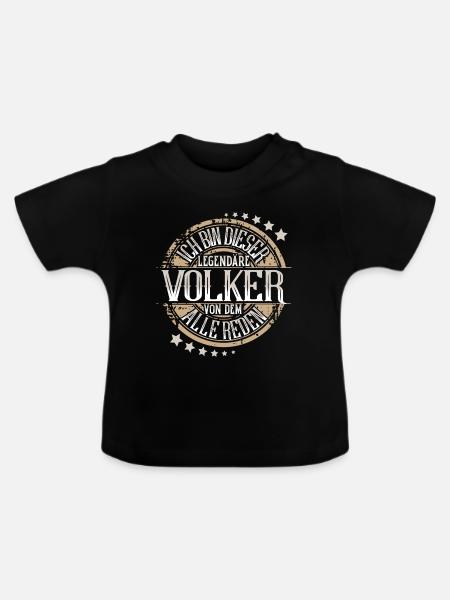 Volker - Baby Bio-T-Shirt mit Rundhals - Schwarz