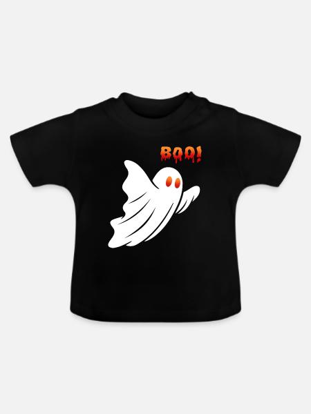 Ein furchterregender fliegender Geist. - Baby Bio-T-Shirt mit Rundhals - Schwarz