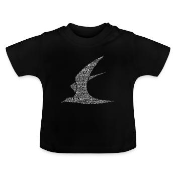 La Frise orientale en mots - T-shirt bio col rond Bébé - noir - Devant