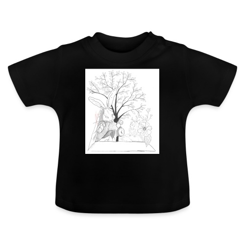 Alice in Wonderland inspired - Baby Organic T-Shirt with Round Neck