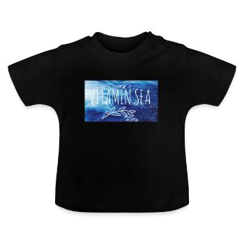 Vitamin Sea - Baby Organic T-Shirt with Round Neck - black - Front