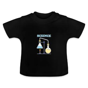 Stand back i am going to try Science - Baby Organic T-Shirt with Round Neck - black - Front