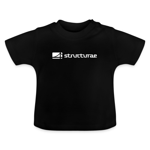 Structurae White - Baby Bio-T-Shirt mit Rundhals