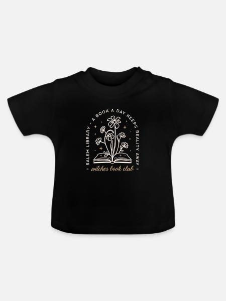 Hexen-Buchclub - Baby Bio-T-Shirt mit Rundhals - Schwarz