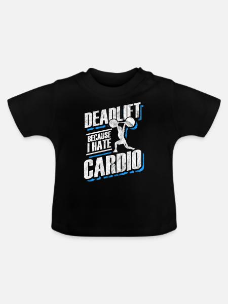 Geschenk für Bodybuilder - Baby Bio-T-Shirt mit Rundhals - Schwarz