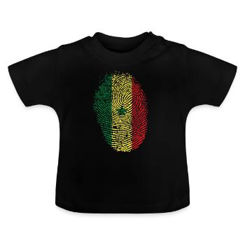 Sénégal - T-shirt bio col rond Bébé - noir - Devant