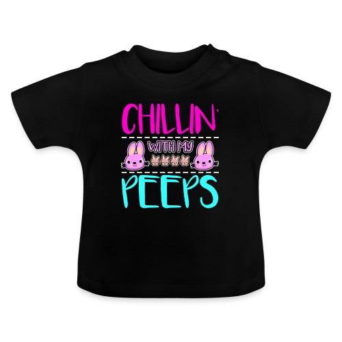Chilling with my Peeps - Baby Bio-T-Shirt mit Rundhals