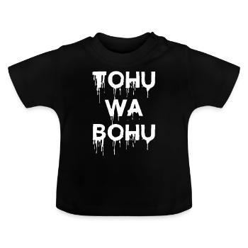 juste le chaos - T-shirt bio col rond Bébé - noir - Devant