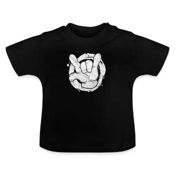 Punk Rock Roll Metal Festival Geschenk Musik Party - Baby Bio-T-Shirt mit Rundhals - Schwarz - Vorne