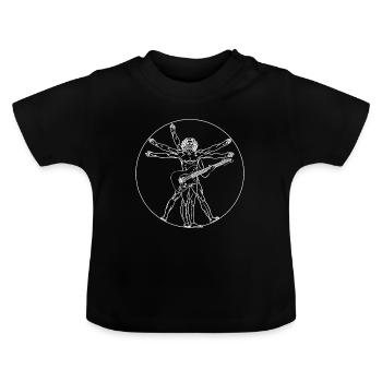 Guitar Player Guitarist Choir Music Love Gift - T-shirt bio col rond Bébé - noir - Devant