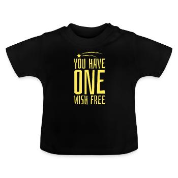 Spruch Geschenk Sternschnuppe Party Komet Flirt - Baby Bio-T-Shirt mit Rundhals - Schwarz - Vorne