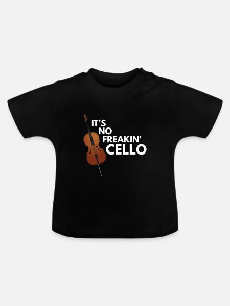 Cello - Baby Bio-T-Shirt mit Rundhals - Schwarz