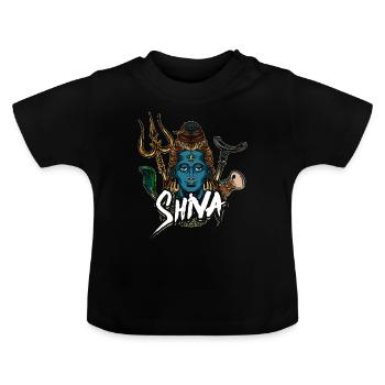 Don de divinité hindouisme Shiva - T-shirt bio col rond Bébé - noir - Devant