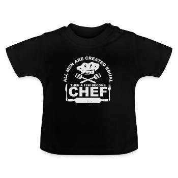 Chefkoch - Baby Bio-T-Shirt mit Rundhals - Schwarz - Vorne