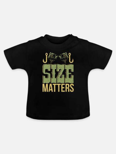 Angeln - Baby Bio-T-Shirt mit Rundhals - Schwarz