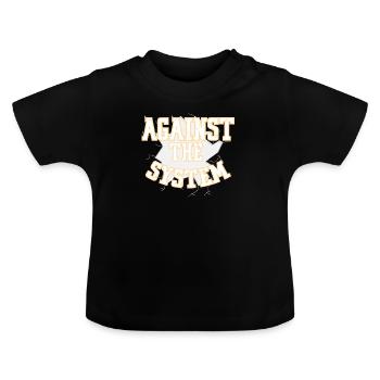 System Revolution Demo - Baby Bio-T-Shirt mit Rundhals - Schwarz - Vorne