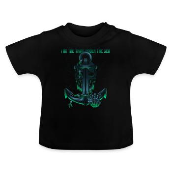 Anker - Baby Bio-T-Shirt mit Rundhals - Schwarz - Vorne