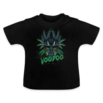 Cool vaudou moderne vaudou - T-shirt bio col rond Bébé - noir - Devant