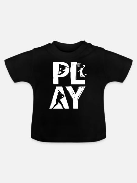 PLAY - Baby Bio-T-Shirt mit Rundhals - Schwarz