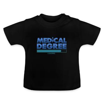Étude de médecine - T-shirt bio col rond Bébé - noir - Devant