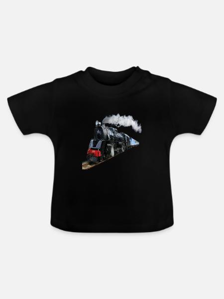 (Zug) - Baby Bio-T-Shirt mit Rundhals - Schwarz