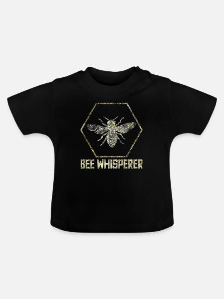 Weihnachtsgeschenk für Imker - Baby Bio-T-Shirt mit Rundhals - Schwarz