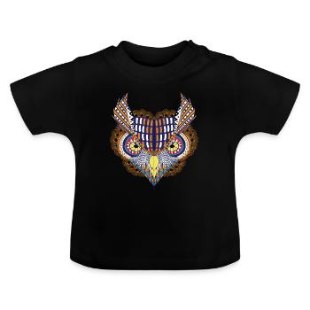 Art - Eagle - Baby Bio-T-Shirt mit Rundhals - Schwarz - Vorne
