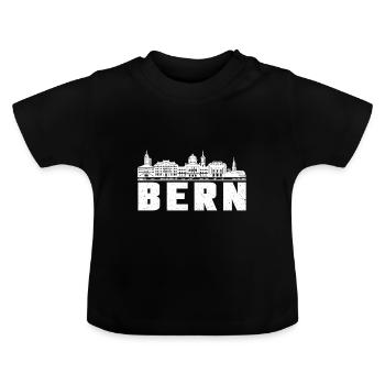 Bern - Baby Bio-T-Shirt mit Rundhals - Schwarz - Vorne