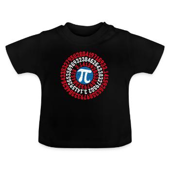 pi - T-shirt bio col rond Bébé - noir - Devant