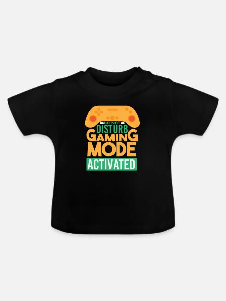 Mode de jeu - T-shirt bio col rond Bébé - noir