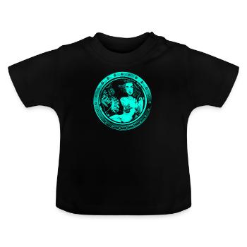 Sirène sirène sirène conte de fées - T-shirt bio col rond Bébé - noir - Devant