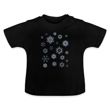 Winter - Baby Bio-T-Shirt mit Rundhals - Schwarz - Vorne