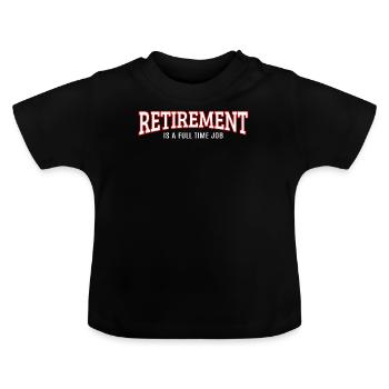 Rente - Baby Bio-T-Shirt mit Rundhals - Schwarz - Vorne