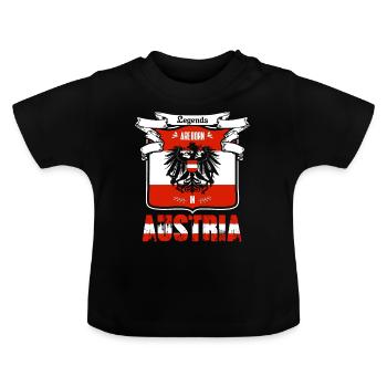 Autriche Styrie - T-shirt bio col rond Bébé - noir - Devant
