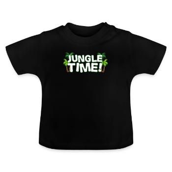 Dschungel Regenwald Naturschutz Amazonas Natur - Baby Bio-T-Shirt mit Rundhals - Schwarz - Vorne