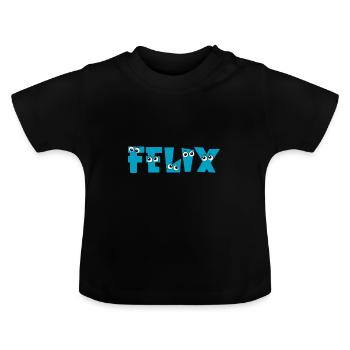 Felix - T-shirt bio col rond Bébé - noir - Devant