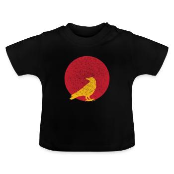 Rabe - Baby Bio-T-Shirt mit Rundhals - Schwarz - Vorne