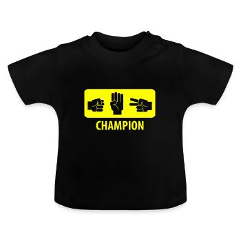 Champion - Baby Bio-T-Shirt mit Rundhals - Schwarz - Vorne