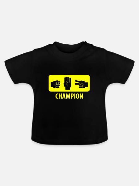 Champion - Baby Bio-T-Shirt mit Rundhals - Schwarz