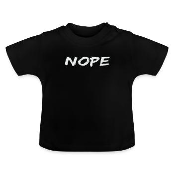 Non - T-shirt bio col rond Bébé - noir - Devant