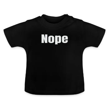 Non - T-shirt bio col rond Bébé - noir - Devant