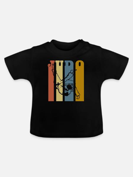 Judo - T-shirt bio col rond Bébé - noir